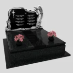 Nagrobek podwójny z grawerem anioła z granitu CK 108 zdjęcie 36