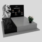 Nagrobek podwójny z grawerem anioła CK 114 zdjęcie 37