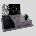 Nagrobek podwójny z grawerem anioła CK 114 zdjęcie 39