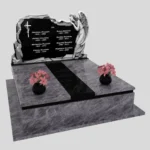 Nagrobek podwójny z grawerem anioła z granitu CK 108 zdjęcie 40