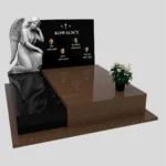 Nagrobek podwójny z grawerem anioła CK 114 zdjęcie 41