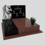 Nagrobek podwójny z grawerem anioła CK 114 zdjęcie 43