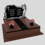 Nagrobek podwójny z grawerem anioła z granitu CK 108 zdjęcie 43