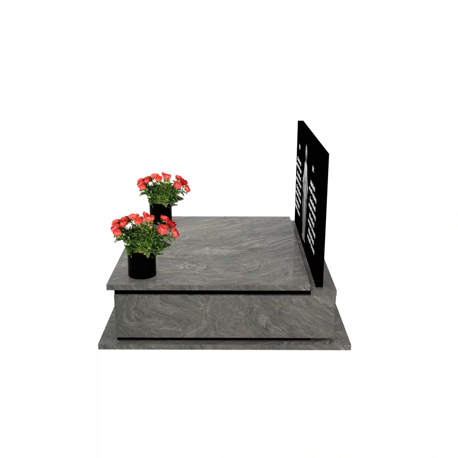 Nagrobek podwójny z grawerem Jezusa CK 111+360 – photo №3