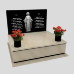 Nagrobek podwójny z grawerem Jezusa CK 111 zdjęcie 34