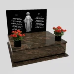 Nagrobek podwójny z grawerem Jezusa CK 111 zdjęcie 35