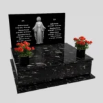 Nagrobek podwójny z grawerem Jezusa CK 111 zdjęcie 36