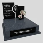 Nagrobek podwójny z grawerem Jezusa z granitu CK 107 zdjęcie 33