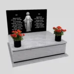 Nagrobek podwójny z grawerem Jezusa CK 111 zdjęcie 39