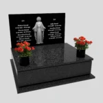 Nagrobek podwójny z grawerem Jezusa CK 111 zdjęcie 41