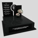 Nagrobek podwójny z grawerem Jezusa z granitu CK 107 zdjęcie 35