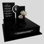 Nagrobek podwójny z grawerem Jezusa z granitu CK 107 zdjęcie 39