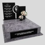 Nagrobek podwójny z grawerem Jezusa z granitu CK 107 zdjęcie 41