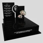 Nagrobek podwójny z grawerem Jezusa z granitu CK 107 zdjęcie 43