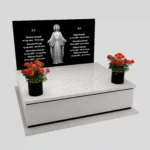 Nagrobek podwójny z grawerem Jezusa CK 111 zdjęcie 46