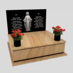 Nagrobek podwójny z grawerem Jezusa CK 111 zdjęcie 47