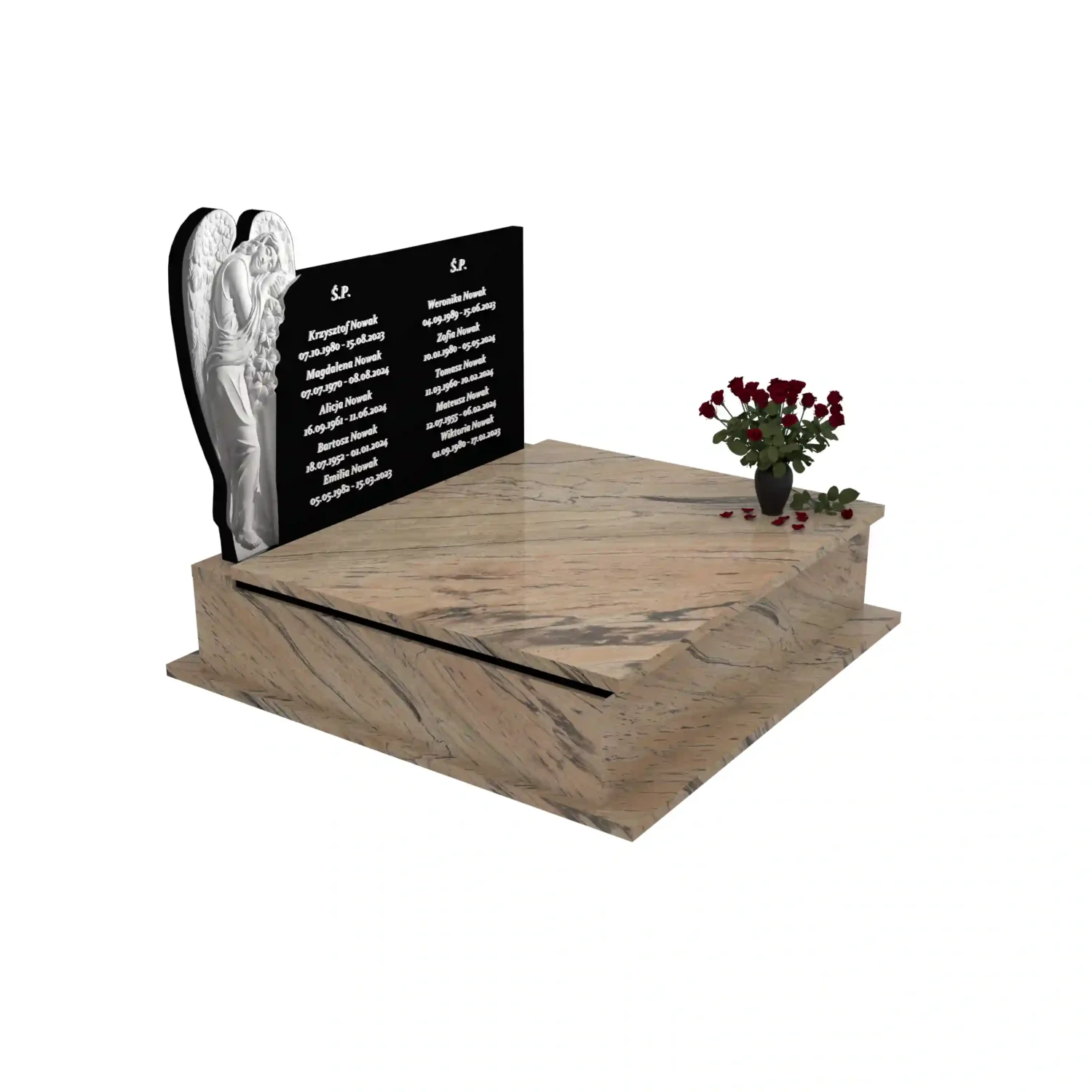 Nagrobek podwójny z aniołem CK 112+360 – photo №10