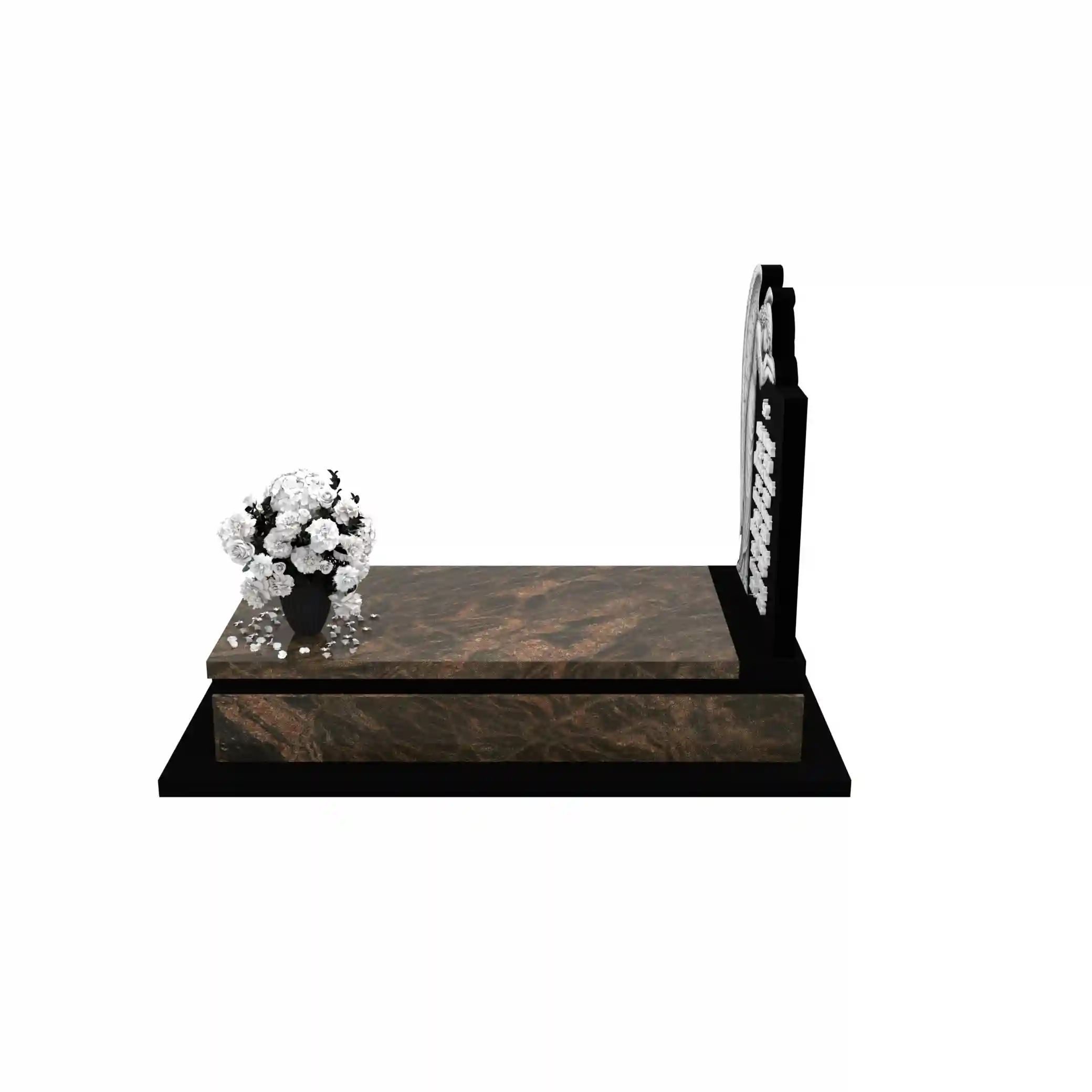 Nagrobek pojedynczy z rzeźbą anioła CK 170+360 – photo №3