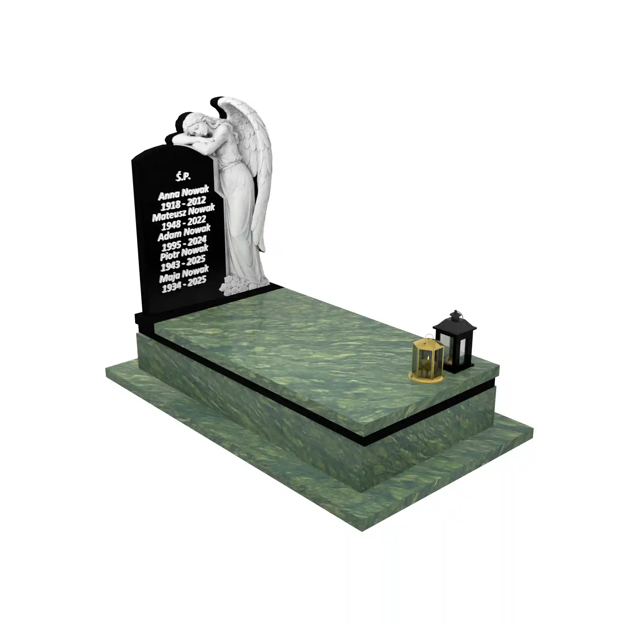 Nagrobek pojedynczy z rzeźbą anioła CK 172+360 – photo №11
