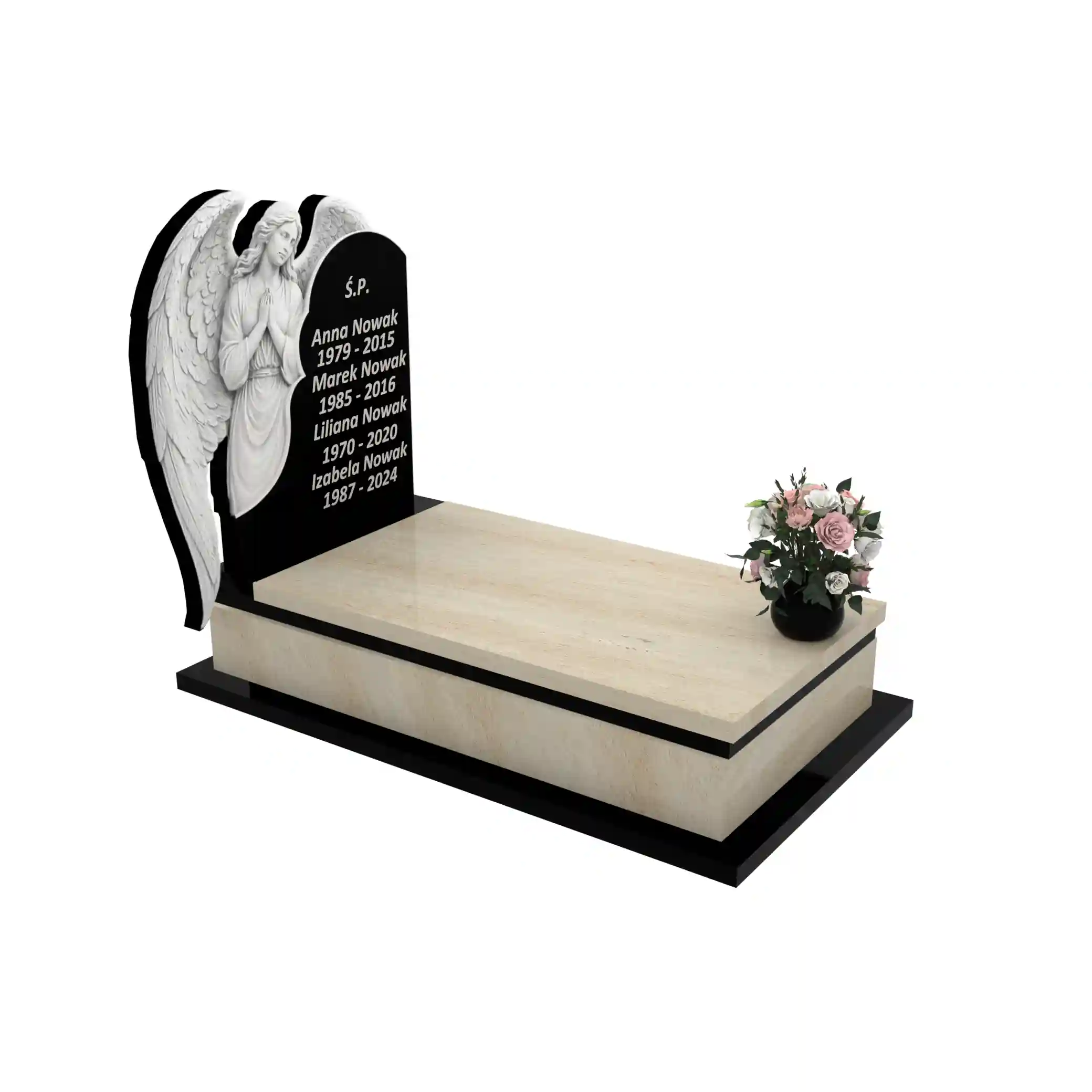 Nagrobek pojedynczy z rzeźbą anioła CK 171+360 – photo №10