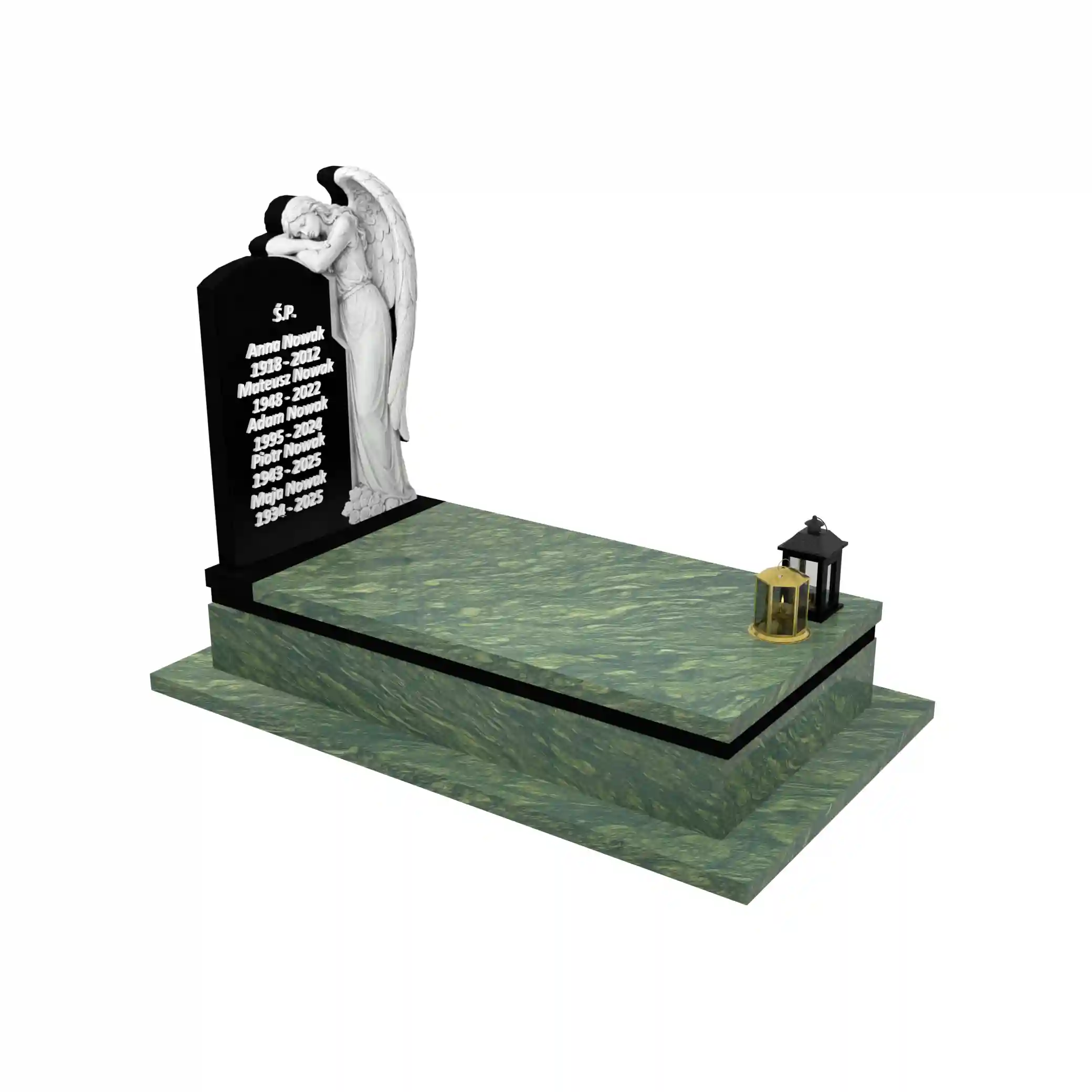 Nagrobek pojedynczy z rzeźbą anioła CK 172+360 – photo №10