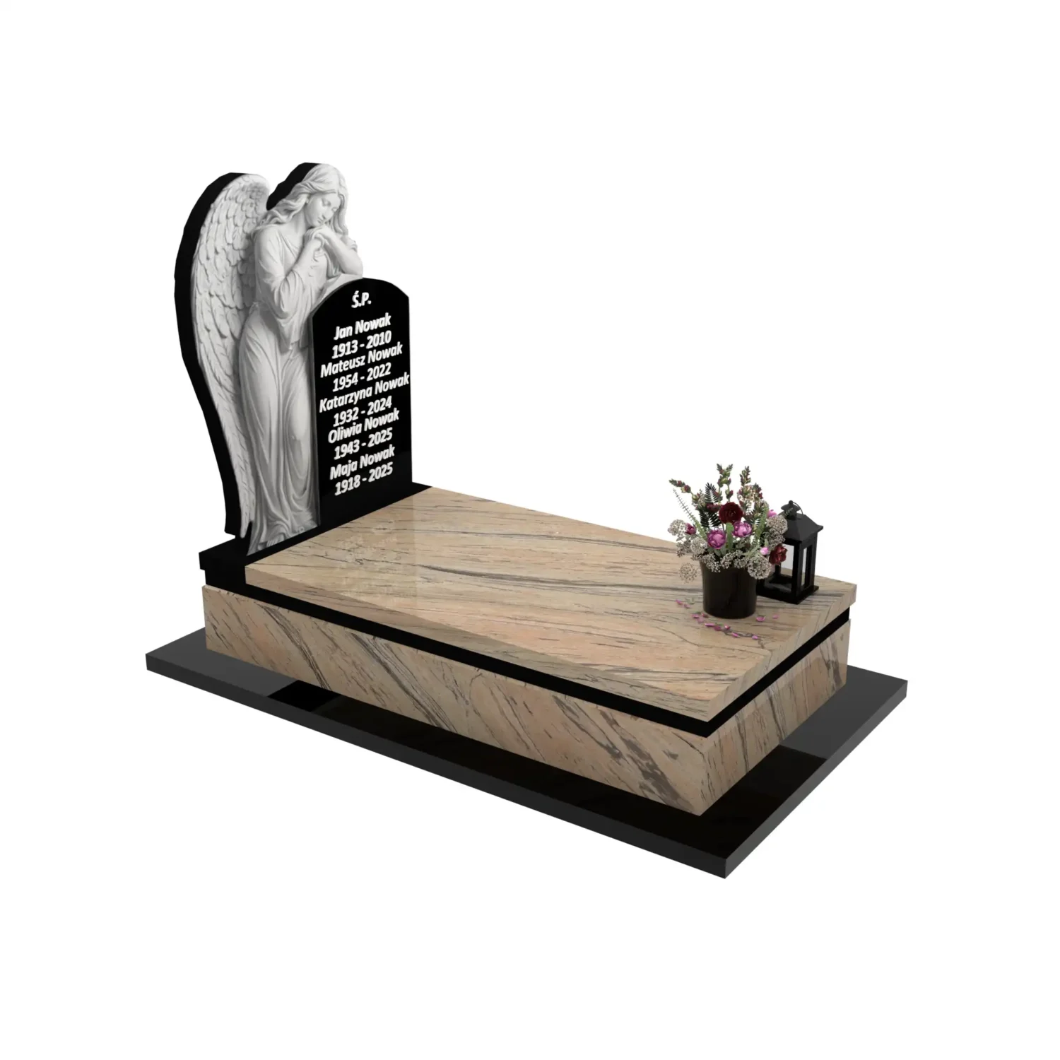 Nagrobek pojedynczy z rzeźbą anioła CK 173+360 – photo №10
