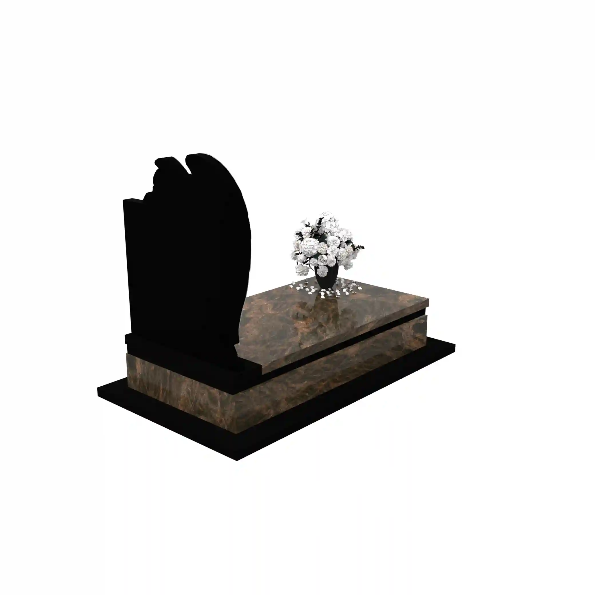 Nagrobek pojedynczy z rzeźbą anioła CK 170+360 – photo №7