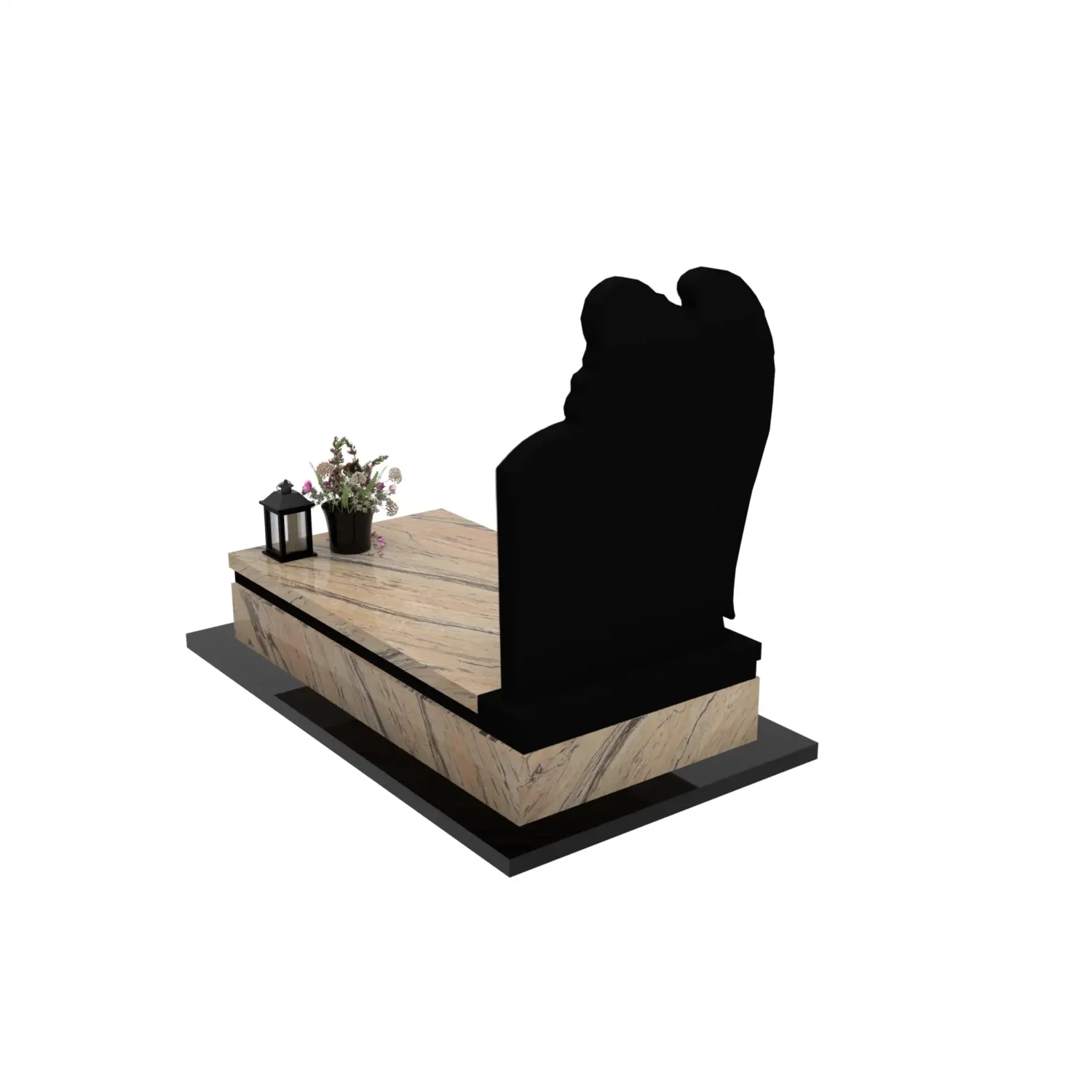 Nagrobek pojedynczy z rzeźbą anioła CK 173+360 – photo №5