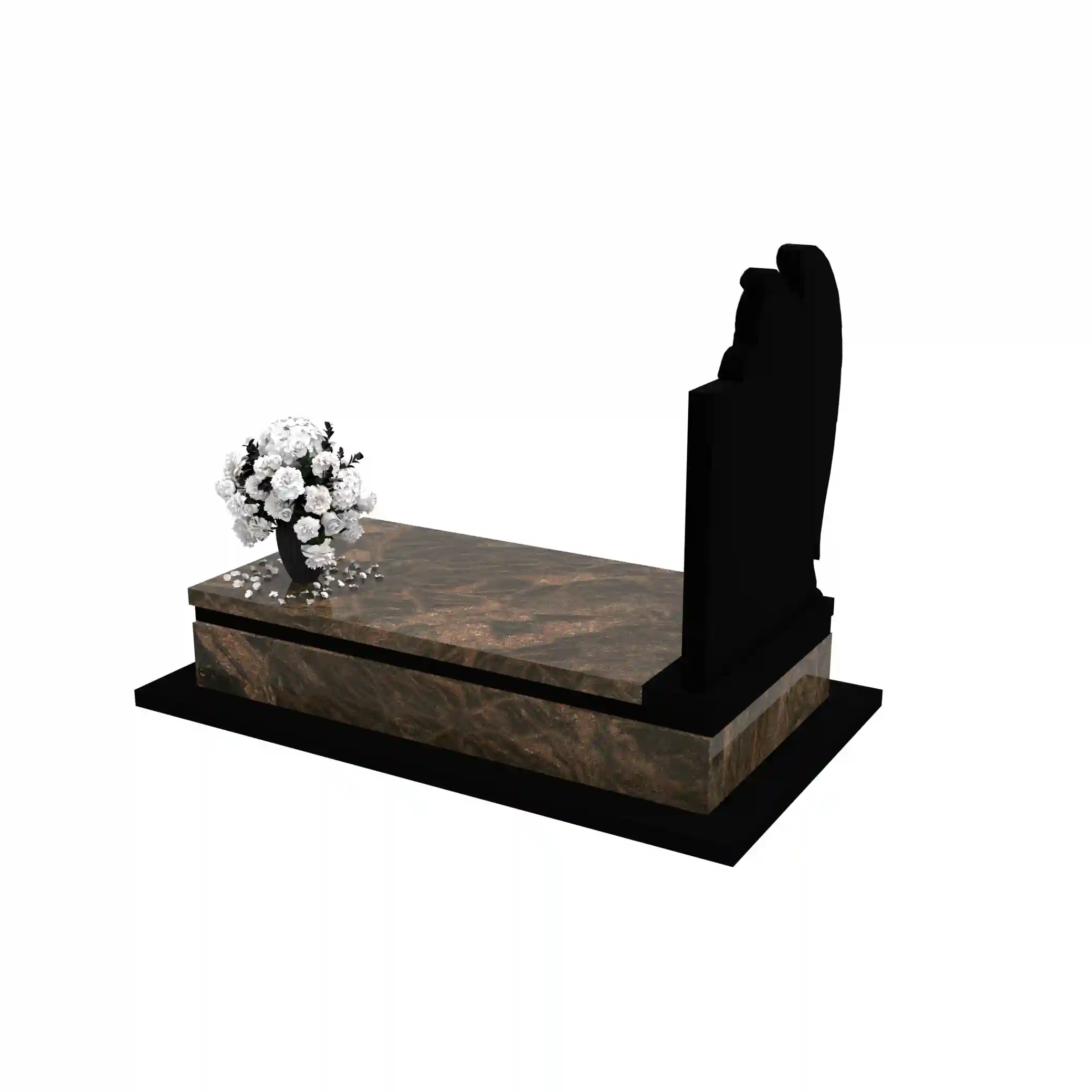 Nagrobek pojedynczy z rzeźbą anioła CK 170+360 – photo №4