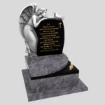 Nagrobek urnowy z delikatnym grawerem anioła z granitu U 109 zdjęcie 39