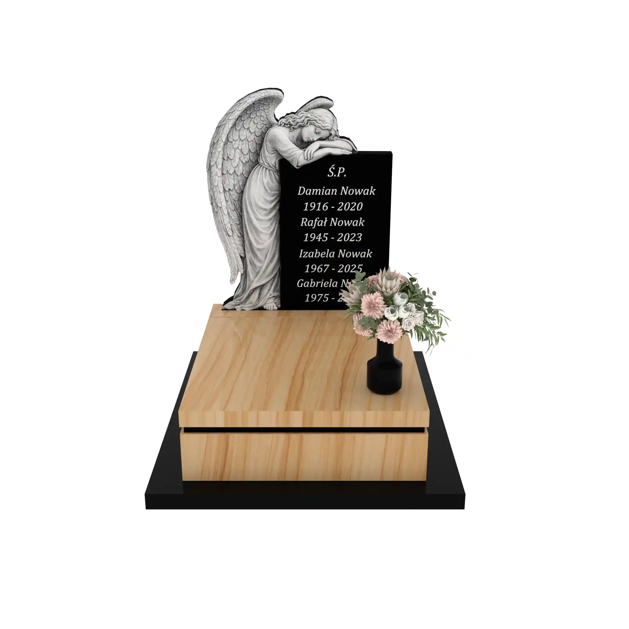 Nagrobek urnowy z rzeźbą anioła U 113+360 – photo №12