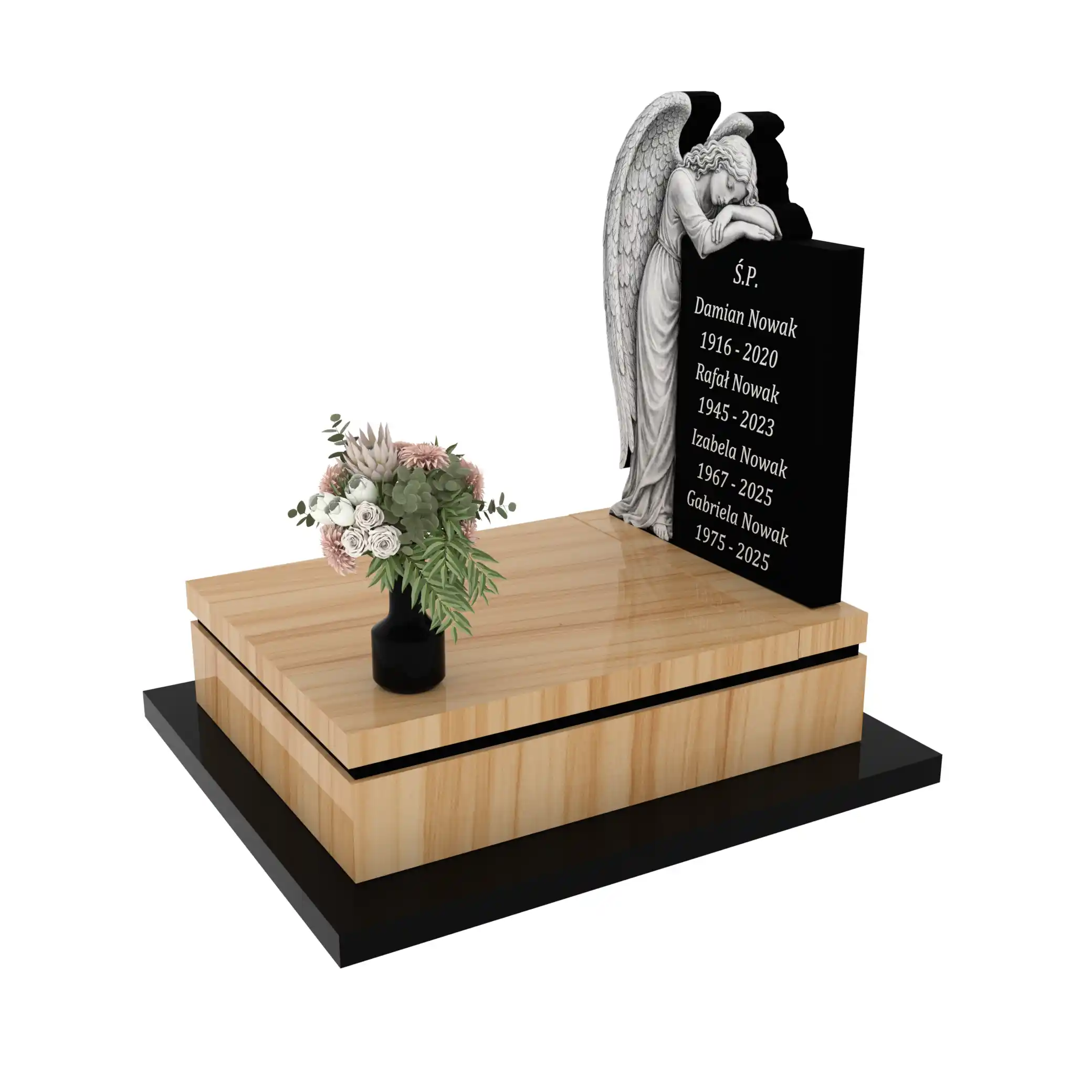 Nagrobek urnowy z rzeźbą anioła U 113+360 – photo №2