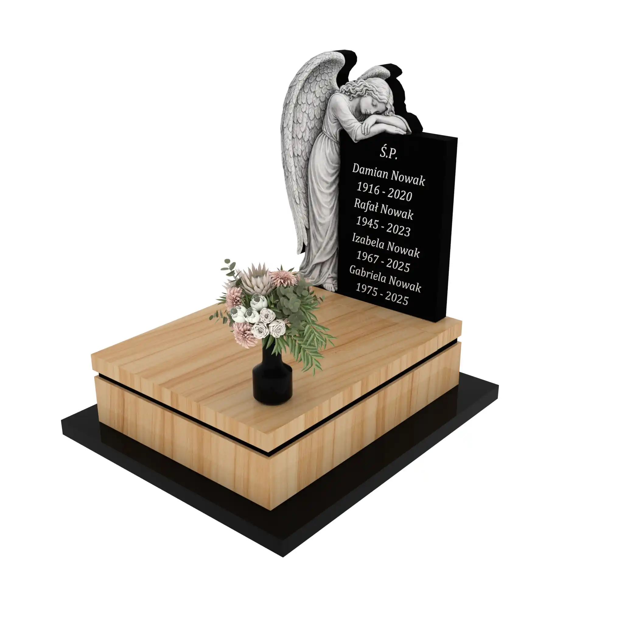 Nagrobek urnowy z rzeźbą anioła U 113+360 – photo №1