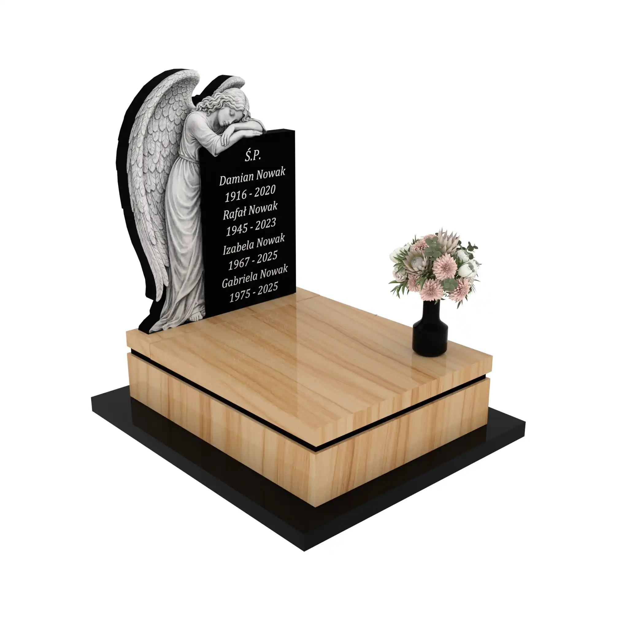 Nagrobek urnowy z rzeźbą anioła U 113+360 – photo №11