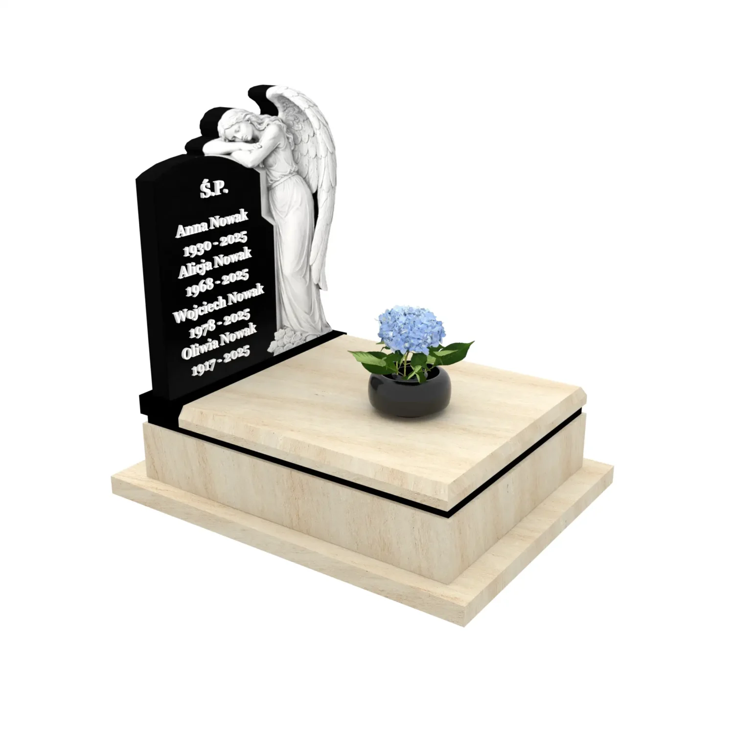 Nagrobek urnowy z rzeźbą anioła U 115+360 – photo №10