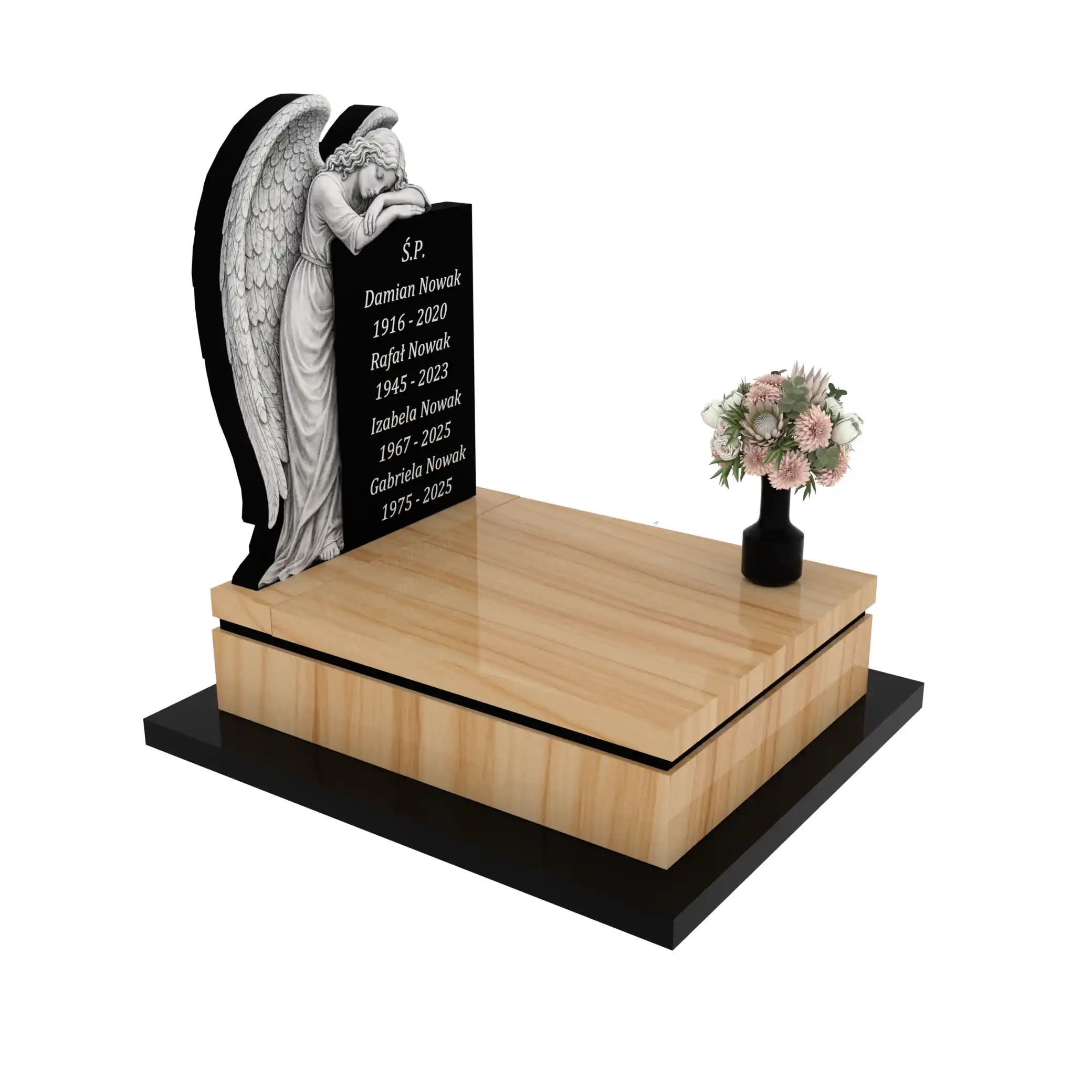 Nagrobek urnowy z rzeźbą anioła U 113+360 – photo №10