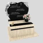 Nagrobek urnowy z rzeźbą róż i ptaka z granitu U 108 zdjęcie 35