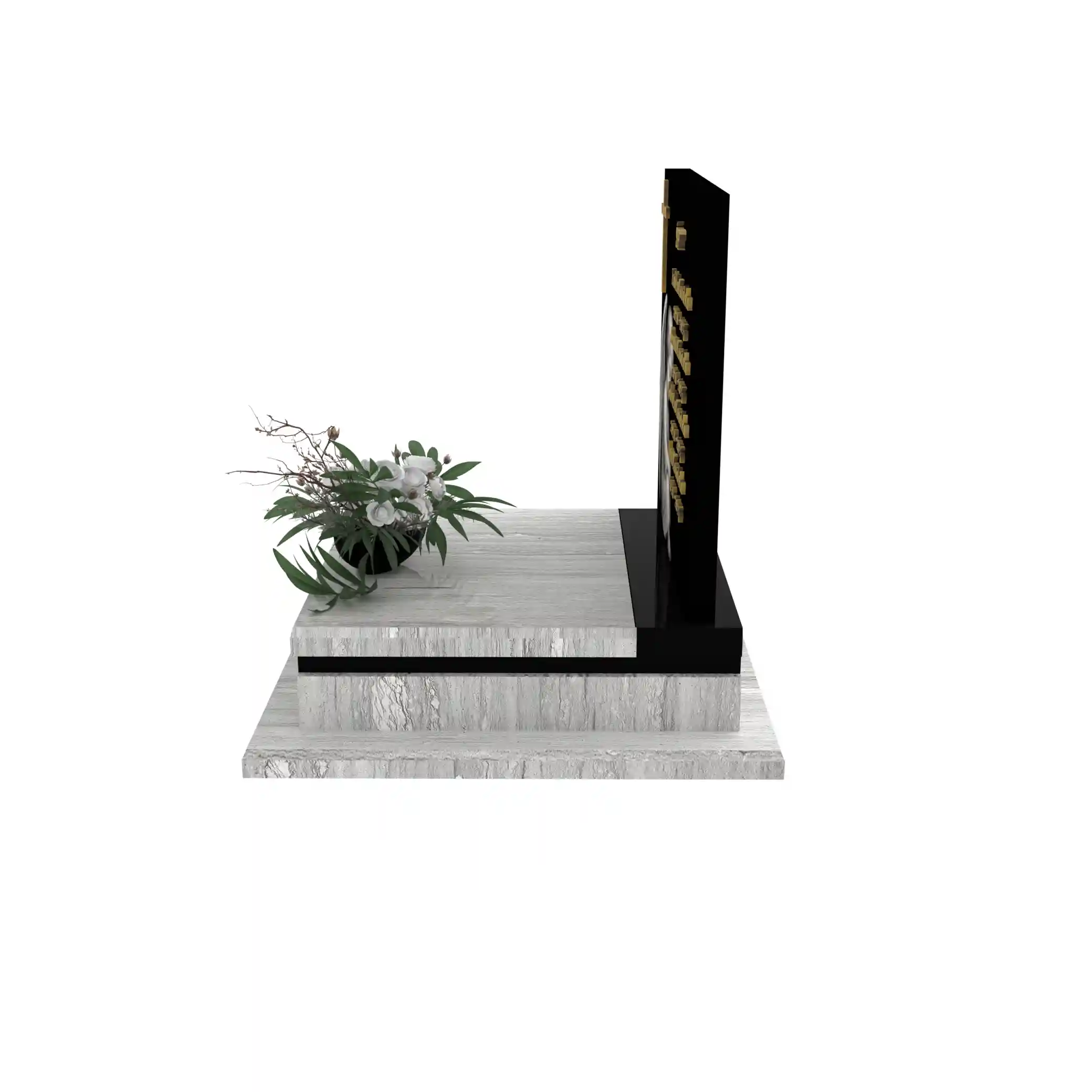 Nagrobek dla dziecka z grawerem anioła — cichy symbol opieki i pamięci z granitu D 66+360 – photo №3