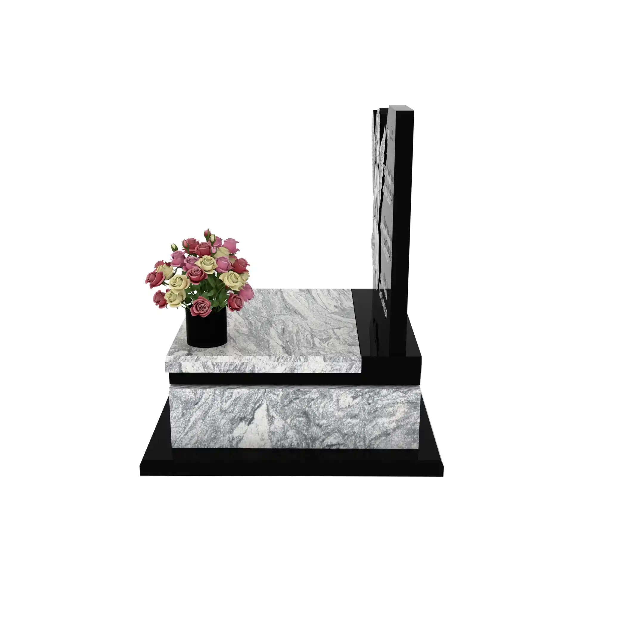 Nagrobek dla dziecka z grawerem anioła D 75+360 – photo №3