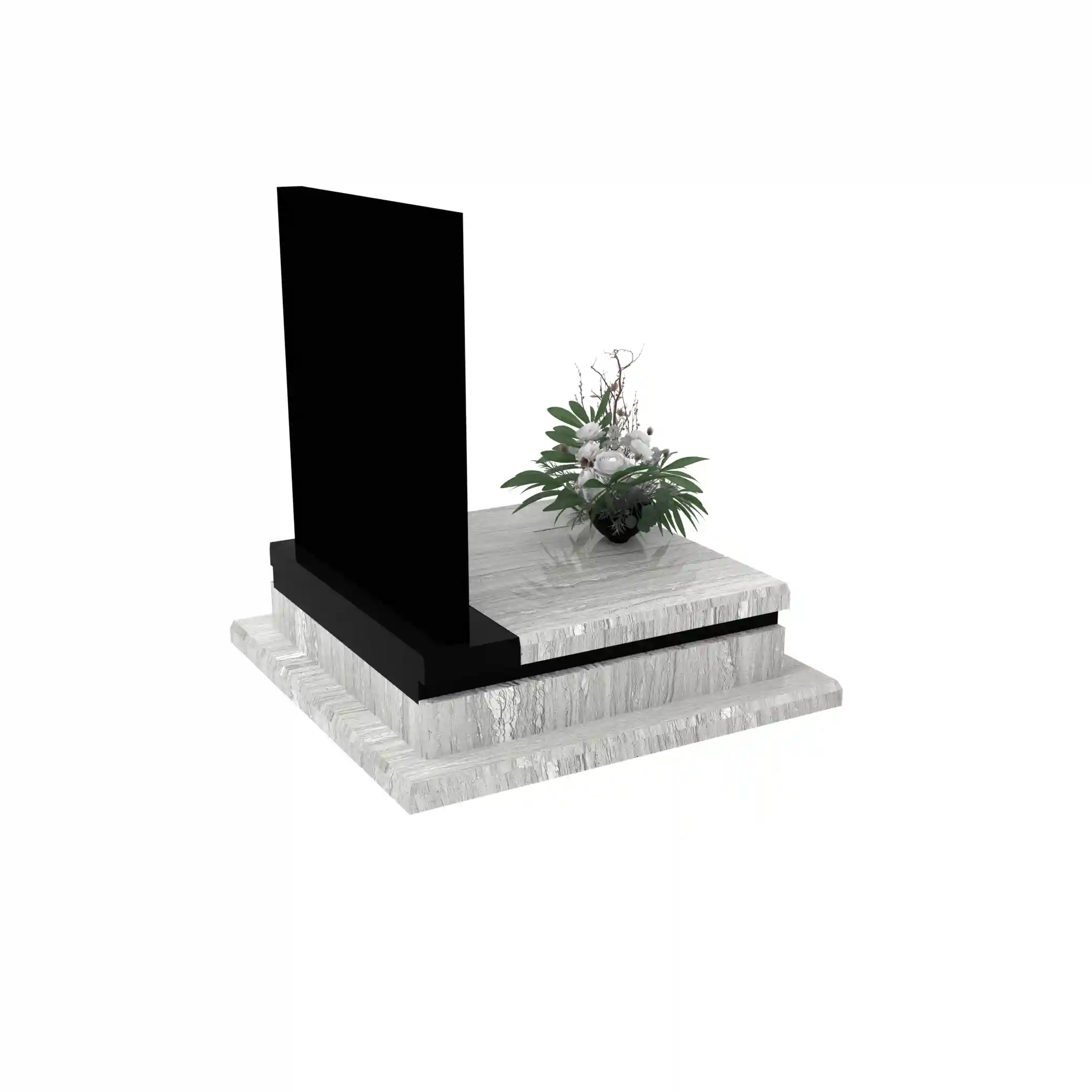 Nagrobek dla dziecka z grawerem anioła — cichy symbol opieki i pamięci z granitu D 66+360 – photo №8