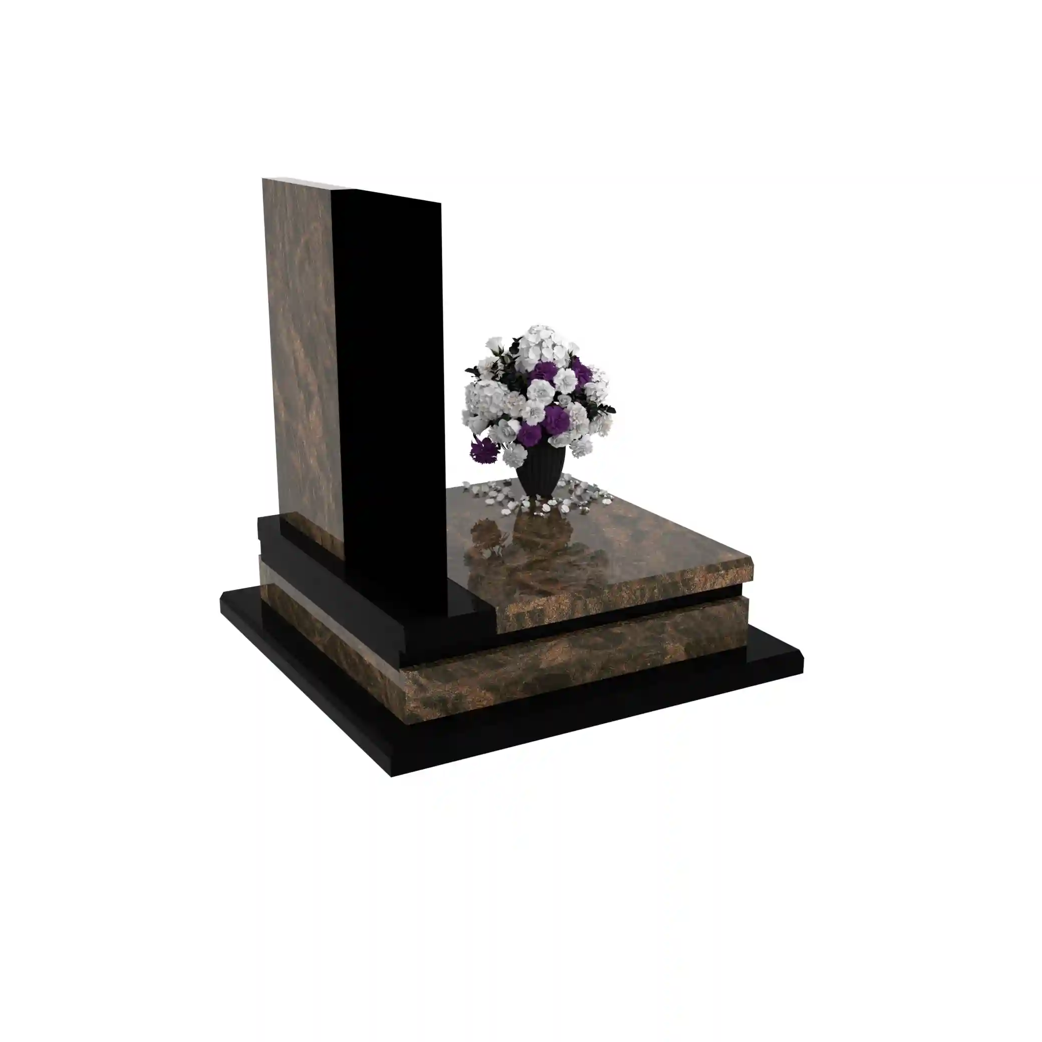 Nagrobek dla dziecka z grawerem anioła – symbol pamięci i miłości z granitu D 70+360 – photo №8