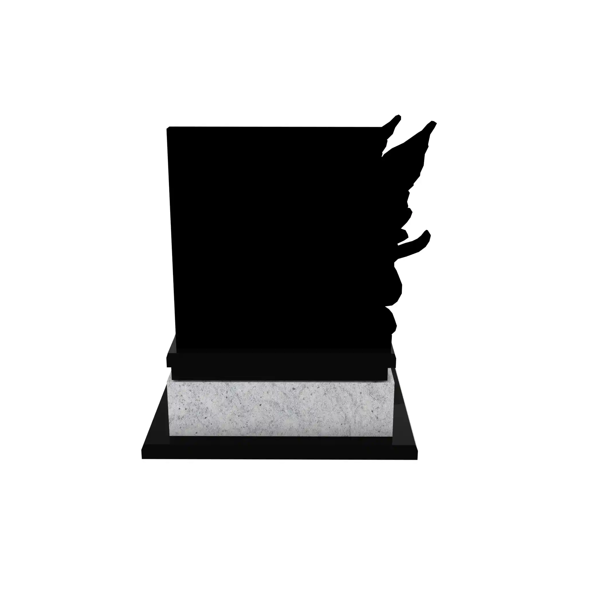 Nagrobek dla dziecka z grawerem anioła z granitu D 72+360 – photo №6