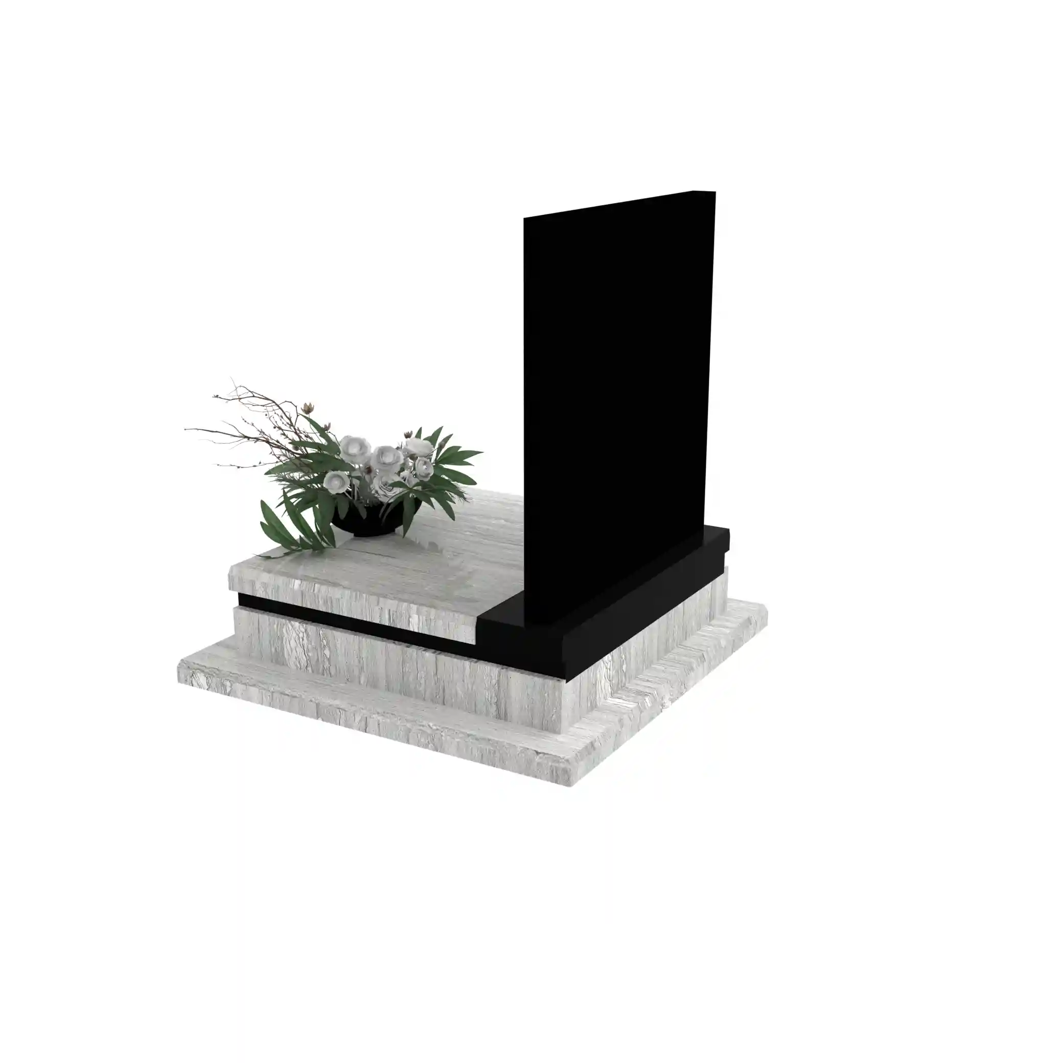 Nagrobek dla dziecka z grawerem anioła — cichy symbol opieki i pamięci z granitu D 66+360 – photo №4