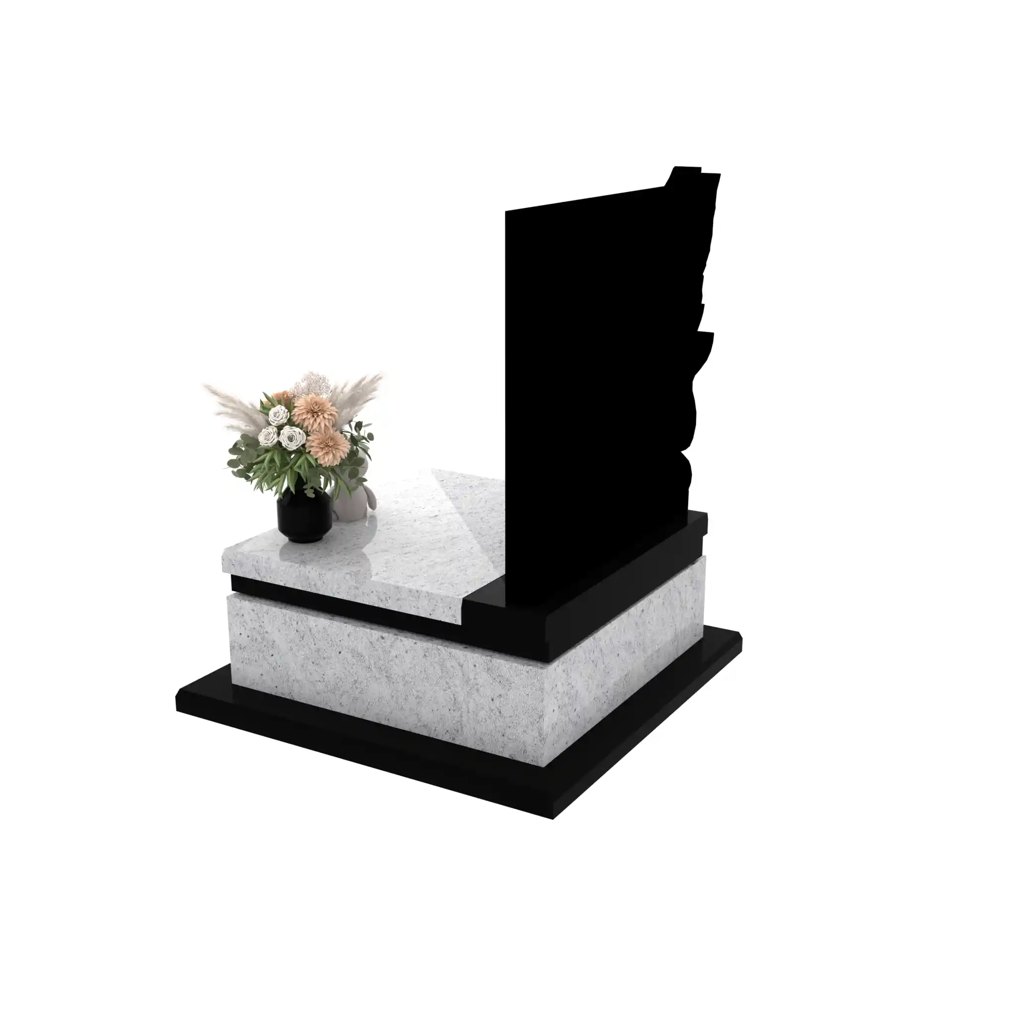 Nagrobek dla dziecka z grawerem anioła z granitu D 72+360 – photo №4