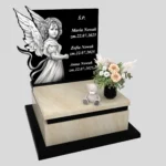 Nagrobek dla dziecka z grawerem anioła z granitu D 72 zdjęcie 30