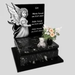 Nagrobek dla dziecka z grawerem anioła z granitu D 72 zdjęcie 32