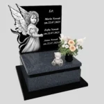 Nagrobek dla dziecka z grawerem anioła z granitu D 72 zdjęcie 33