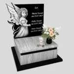 Nagrobek dla dziecka z grawerem anioła z granitu D 72 zdjęcie 34