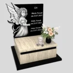 Nagrobek dla dziecka z grawerem anioła z granitu D 72 zdjęcie 39