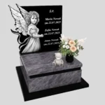 Nagrobek dla dziecka z grawerem anioła z granitu D 72 zdjęcie 41